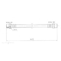 New Genuine PROTEX Hydraulic Hose - Front #H834