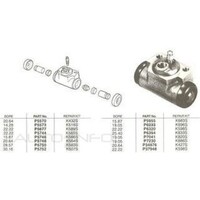 New Genuine PROTEX Wheel Cylinder - Rear #JB2233