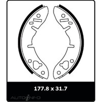 New Genuine PROTEX Drum Brake Shoe - Front #N1332