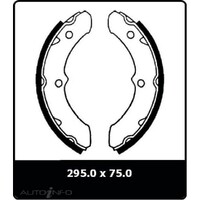 New Genuine PROTEX Drum Brake Shoe - Front #N1415
