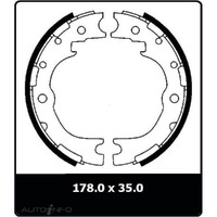 New Genuine PROTEX Drum Brake Shoe #N1543