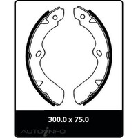 New Genuine PROTEX Drum Brake Shoe - Front #N1555
