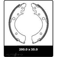 New Genuine PROTEX Brake Shoe - Rear #N1614