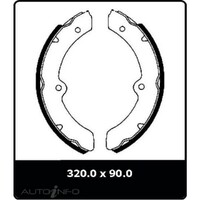 New Genuine PROTEX Drum Brake Shoe - Front #N1623