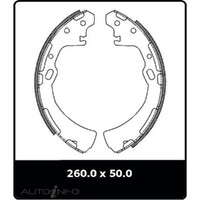 New Genuine PROTEX Drum Brake Shoe - Rear #N1657