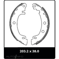 New Genuine PROTEX Brake Shoe - Rear #N3040
