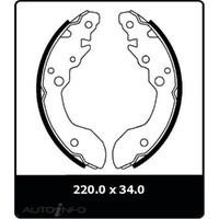 New Genuine PROTEX Brake Shoe - Rear #N3155