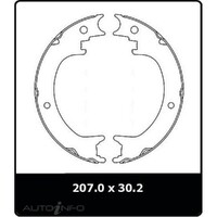 New Genuine PROTEX Parking Brake Shoe #N3255