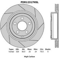 New Genuine PROTEX Rotor - Rear Left #PDR12317HSL