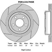 New Genuine PROTEX Rotor - Rear Right #PDR12317HSR