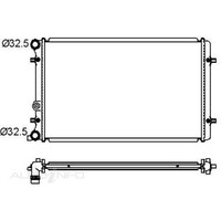 New Genuine PROTEX Radiator #RADVW210