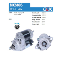 New Genuine OEX Starter Motor #MXS805