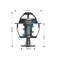 New Genuine DAYCO Thermostat 54mm Dia 82C #DT79A