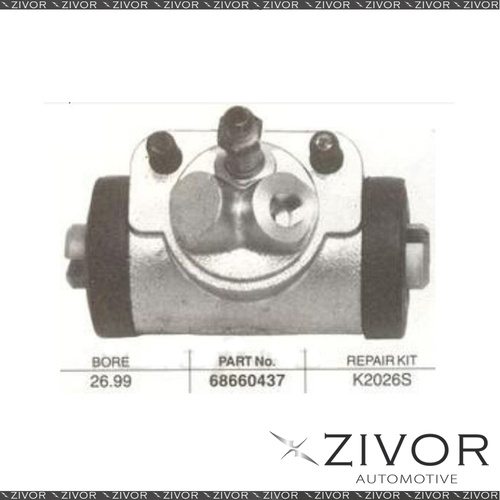 2x PROTEX Brake Wheel Cylinder-Rear For LAND ROVER 110 110 2D 1987-1991 68660437