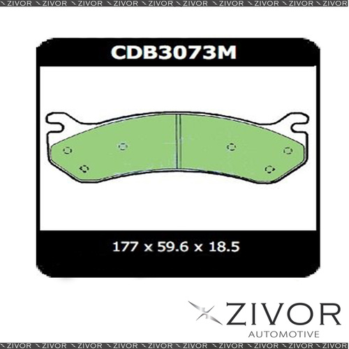 2x PROTEX Brake Pad-Front For CHEVROLET AVALANCHE 1500 4D 2002-2006 #CDB3073M