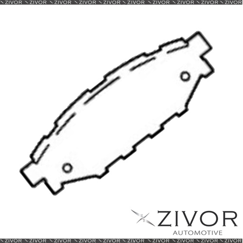 2x PROTEX Brake Pad-Rear For SUBARU FORESTER SH 4D Wgn AWD 2008-2013 #CDB3083M