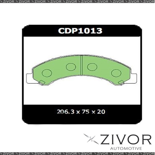 2x PROTEX Brake Pad-Front For ISUZU NPR275 NPR75 2D Truck 4X2 2008-2016 #CDP1013