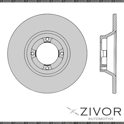 2x PROTEX Rotors - Front For HOLDEN GEMINI TG 4D Sdn RWD 1983 - 1985 #DR006