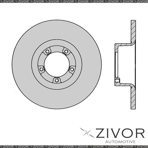 2x PROTEX Rotors - Front For HOLDEN TORANA LC 2D Sdn RWD 1969 - 1972 #DR008