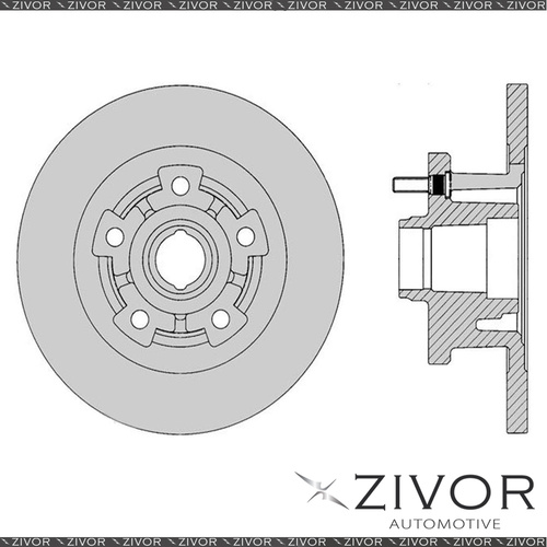 2x PROTEX Rotors - Front For HOLDEN TORANA TA 4D Sdn RWD 1974 - 1975 #DR010