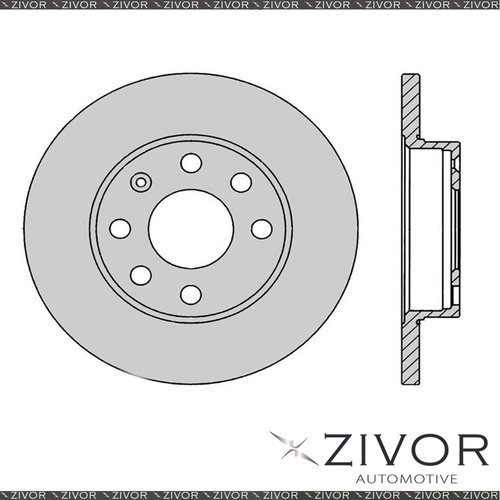 2x PROTEX Rotors - Front For HOLDEN BARINA SB 4D H/B FWD 1994 - 2001 #DR011