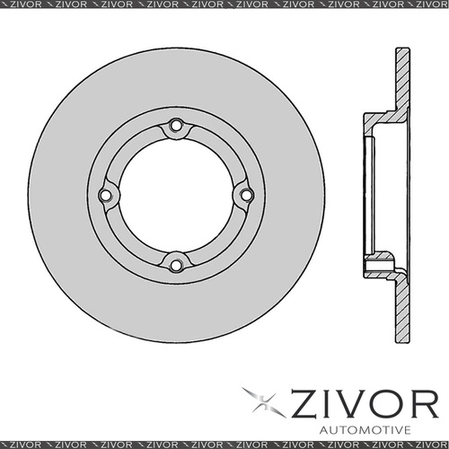 2x PROTEX Rotors - Front For SUZUKI SWIFT SA413 2D Van FWD 1984 - 1989 #DR012