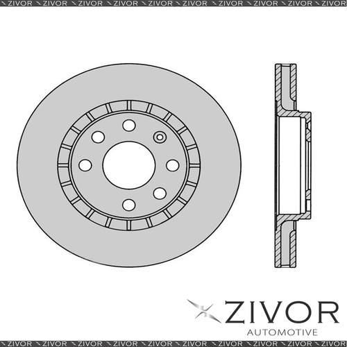 2x PROTEX Rotors - Front For DAEWOO CIELO . 4D Sedan FWD 1995 - 1997 #DR023