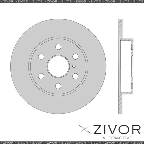 2x PROTEX Rotors - Rear For HOLDEN JACKAROO . 4D SUV 4WD 1985 - 1988 #DR034
