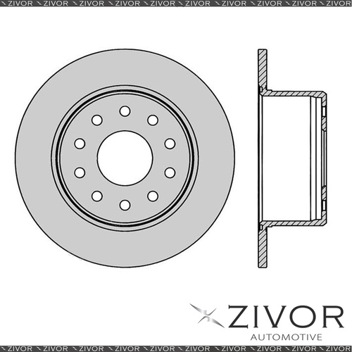 2x PROTEX Rotors - Rear For HOLDEN STATESMAN VR 4D Sdn RWD 1994 - 1995 #DR036B