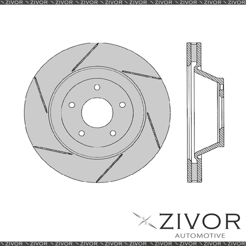2x PROTEX Rotors - Front For HSV CLUBSPORT VZ 4D Sedan RWD 2004 - 2006 #DR048L