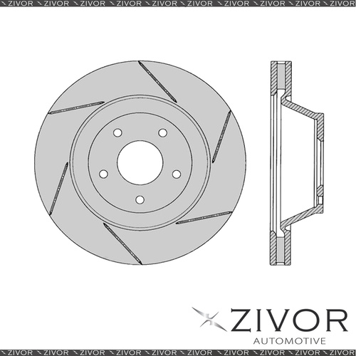 2x PROTEX Rotors - Front For HSV MALOO R8 VU 2D Ute RWD 2001 - 2002 #DR048R