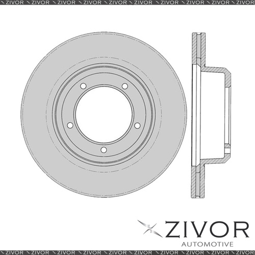 2x PROTEX Rotors - Front For LAND ROVER DEFENDER 90 2D Ute 4WD 1994 - 2005 DR086