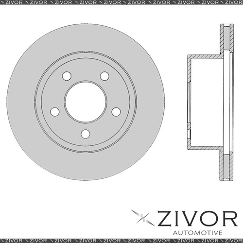 2x PROTEX Rotors - Front For JEEP WRANGLER TJ 2D Conv 4WD 1996 - 2000 #DR096