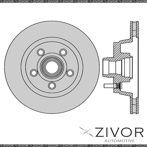 2x PROTEX Rotors - Front For FORD FAIRMONT XB 4D Sedan RWD 1973 - 1976 #DR106H
