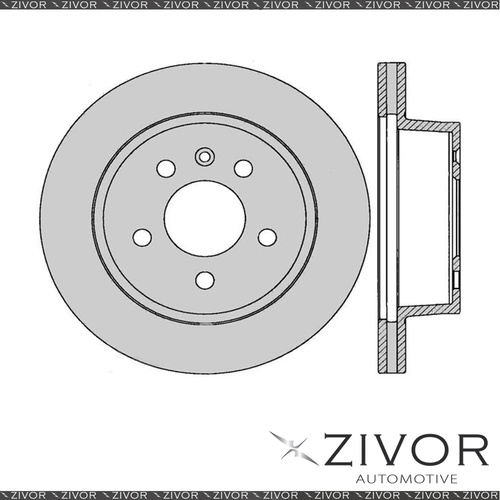 2x PROTEX Rotors - Rear For FORD FAIRMONT XE 4D Sdn RWD 1982 - 1984 #DR109