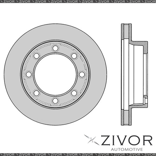 2x PROTEX Rotors - Front For FORD F250 . 3D Ute 4WD 1988 - 1994 #DR12125