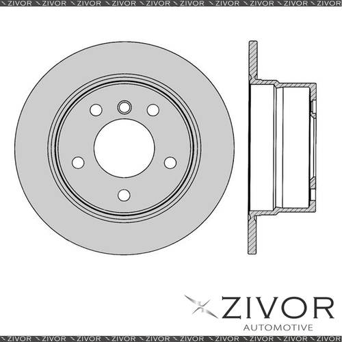 2x PROTEX Rotors - Rear For BMW Z3 E46 2D Conv RWD 2000 - 2002 #DR12247