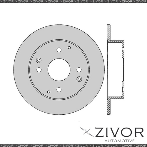 2x PROTEX Rotors - Rear For HONDA ACCORD CK 4D Sdn FWD 1997 - 2003 #DR12280