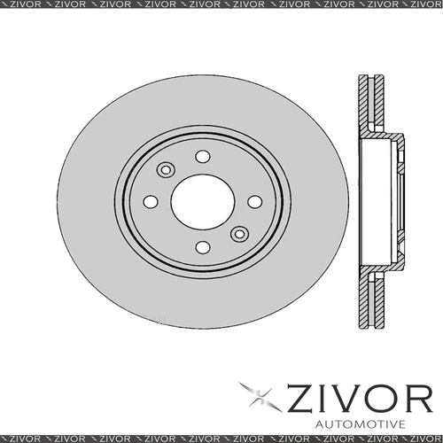 2x PROTEX Rotors - Front For RENAULT CLIO MK III 2D H/B FWD 2008 - 2010 #DR12295