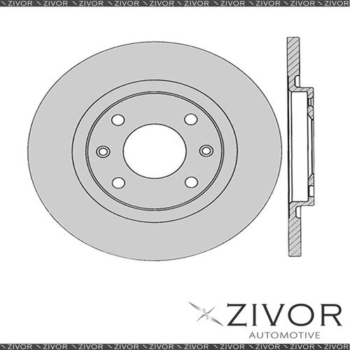 2x PROTEX Rotors - Front For CITROEN BERLINGO . 2D Van FWD 1999 - 2003 #DR12302