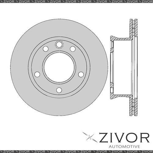 2x PROTEX Rotors - Front For VOLKSWAGEN LT46 2D 2D C/C RWD 2003 - 2006 #DR12305