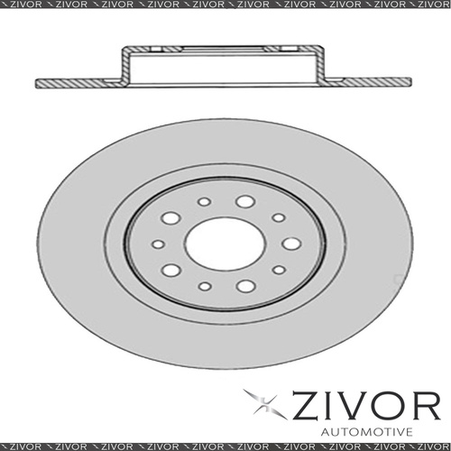 2x PROTEX Rotors - Rear For ALFA ROMEO 156 . 4D Wgn FWD 2000 - 2006 #DR12307