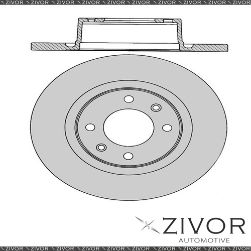 2x PROTEX Rotors - Rear For CITROEN C5 X7 4D Wgn FWD 2008 - 2010 #DR12314