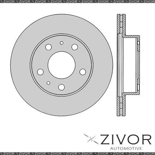 2x PROTEX Rotors - Front For FIAT DUCATO . 3D Van FWD 2003 - 2007 #DR12315