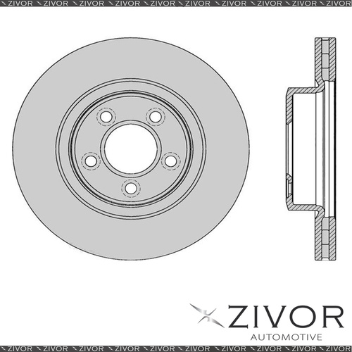 2x PROTEX Rotors - Front For FORD FALCON BF 4D Sdn RWD 2005 - 2008 #DR12316