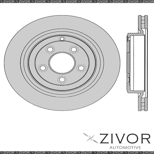 2x PROTEX Rotors - Rear For FORD TERRITORY SZ 4D SUV AWD 2011 - 2016 #DR12317