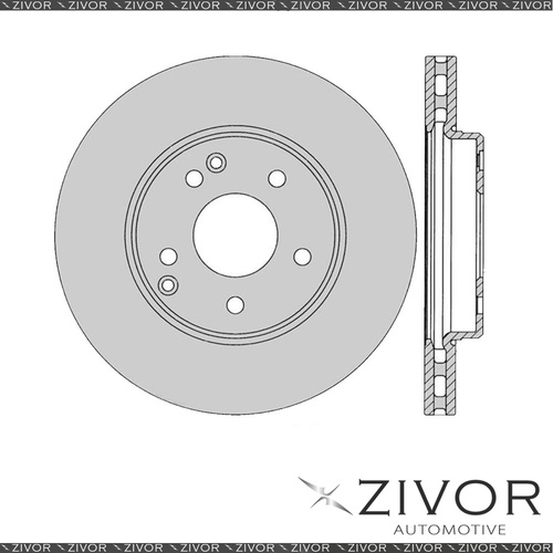 2x PROTEX Rotors-Front For MERCEDES BENZ C220 CDI W203 4D 2001-2007 #DR12320