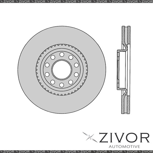 2x PROTEX Rotors - Front For AUDI A6 C4 4D Wgn 4WD 1994 - 1997 #DR12327