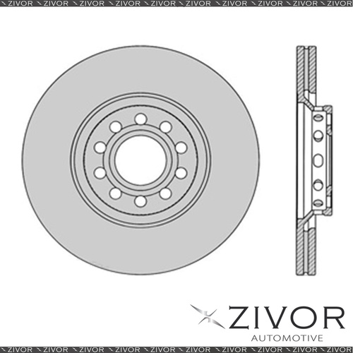 2x PROTEX Rotors - Front For AUDI A4 B6 4D Sdn FWD 2001 - 2005 #DR12331