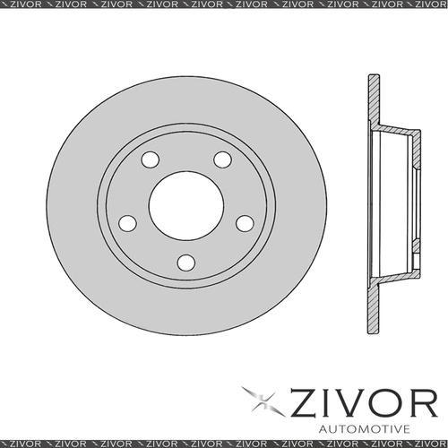 2x PROTEX Rotors - Rear For AUDI A6 C5 4D Wgn AWD 1999 - 2001 #SDR12335